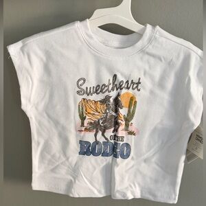 Sweetheart Rodeo Kids White Graphic Tee